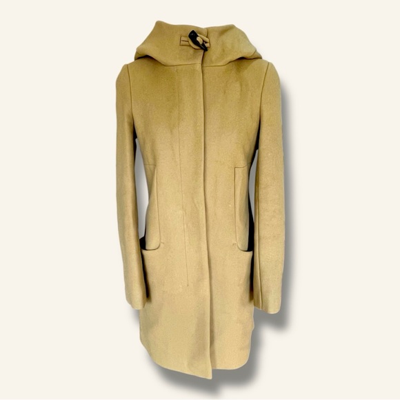 Babaton Aritzia Tan Pearce Pea Coat XS Wool Cashmere - Picture 3 of 16